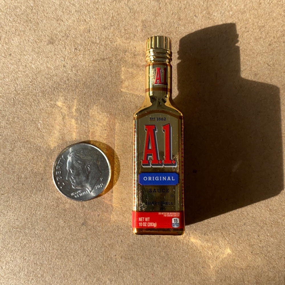 Mini Brands Toy: Golden A1 Sauce